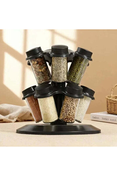 Promagg uport pentru condimente cu 12 borcane si capace detasabile pentru org...