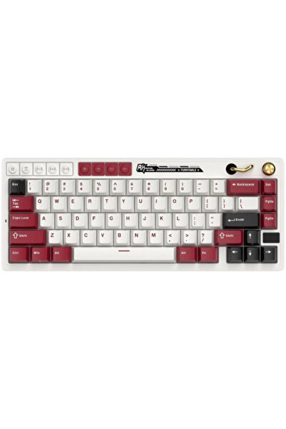 ROYAL KLUDGE Tastatură de gaming RK-M65, bej, cu comutator, iluminare RGB, wi...