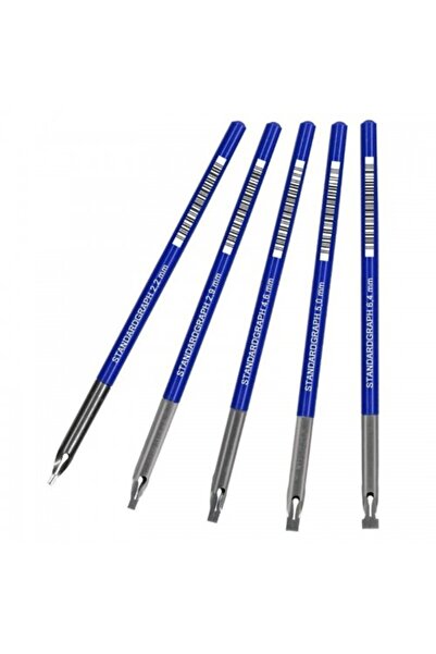 Standardgraph Set de 5 suporturi pentru caligrafie 2,2/2,9/4,6/5/6,4 mm