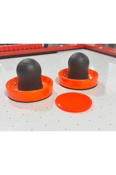 Arcade İthal Kırmızı Renk Aır Hockey 2 Adet Elcik Ve 1 Adet Disk Havalı Hokey...