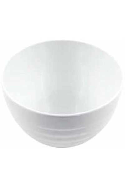 Globy Melamine Open Buffet Round Wavy Presentation Bowl White – 20.8×20.8×14 cm