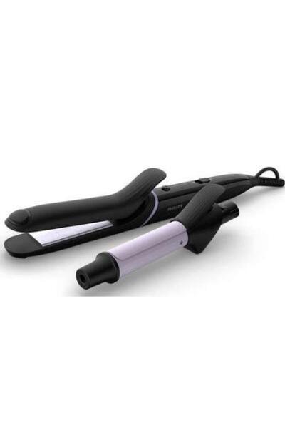 Philips Multifunctional Styling Set: Hair Straightener & Curler with OneClick...