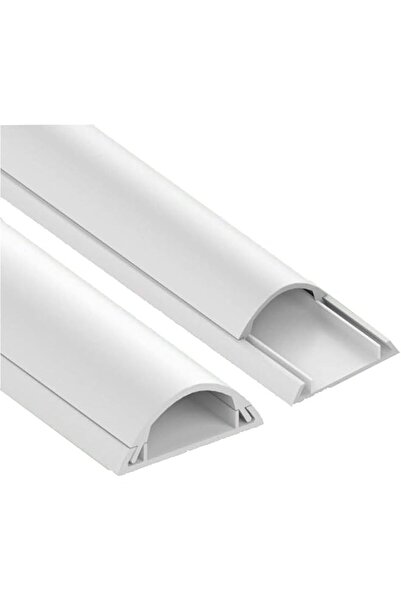 The Bros غطاء كابلات ماكس-إيما على شكل حرف D، قناة PVC ذاتية اللصق، أبيض، 100...