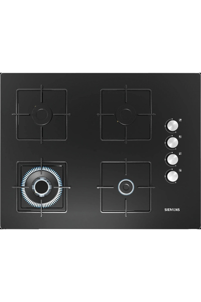 Siemens EO7C6HO12O iQ100 Gazlı Ocak 67 cm Sert cam, Siyah