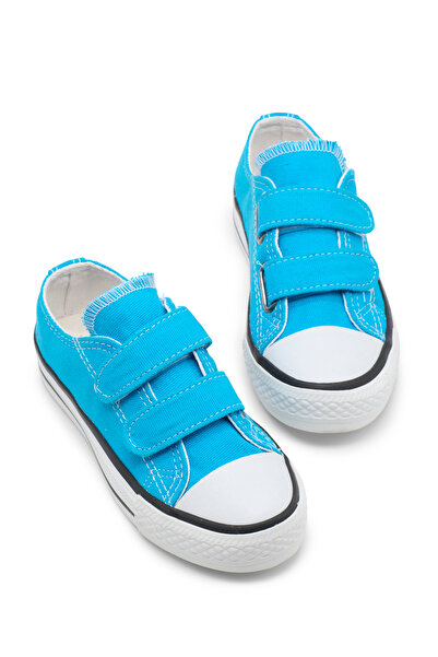 Tonny Black Children's Unisex Turquoise Comfortable Double-Strapped Shoes