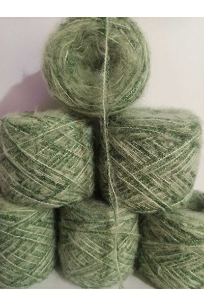 İPEK YÜN İPLİK DÜNYASI Пряжа Moher (водяно-зелена) Букет (зелена м'ята) Суміш...