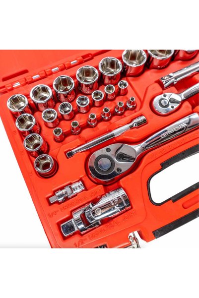 Generic Brand Ceta 4-32 Mm Socket Set 1/4" 1/2" Plastic Box 35 Pieces C20-35ph4