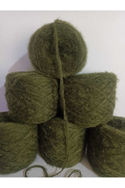 İPEK YÜN İPLİK DÜNYASI Νήμα πλεξίματος Ανγκόρα 3 στρώσεων (Χακί) 100γρ