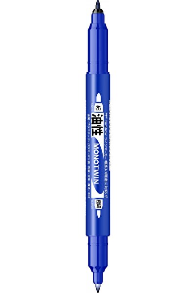 Tombow Marker caligrafic cu vârf dublu, albastru