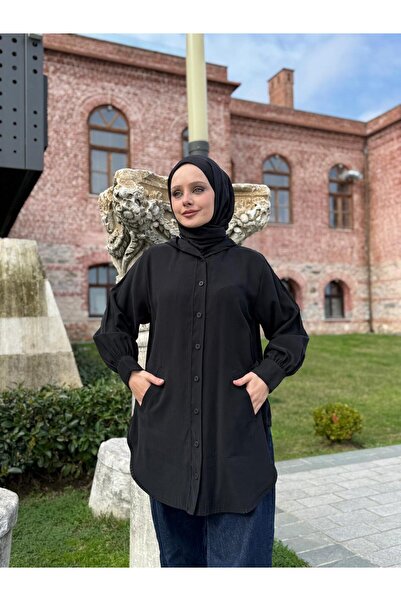 vikitekno Women's Premium Quality Tencel Fabric Hooded Tunic