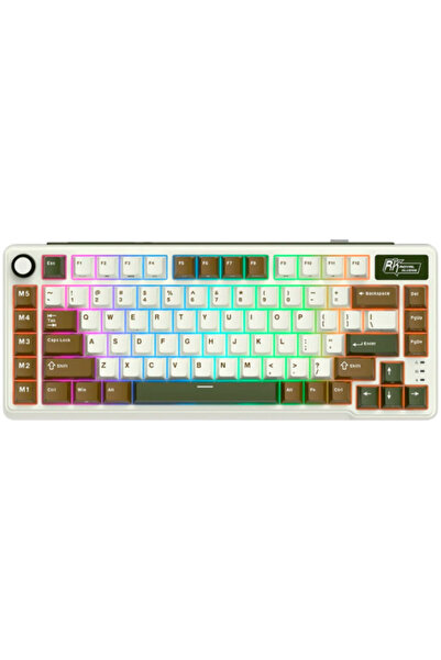 ROYAL KLUDGE Gaming Keyboard RK-L75 by Royal Kludge, Cream Switch, RGB Lights...