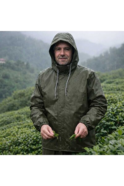 Bursahatırası Çay Yağmurluğu %100 Su Geçirmez Alt Üst Takım Dikişsiz Frekanslı Yapıştırma Karadeniz Çay Yağmurluk