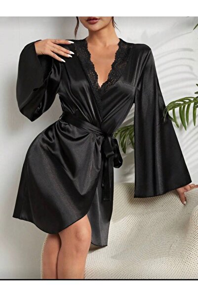 Jermo Women's Front Shoulder Lace Detailed Flounce Sleeve Cutout Solid Color ...