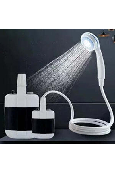 Promagg Duș portabil de camping cu robinet încorporat - reîncărcabil prin USB...