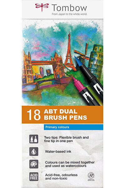 Tombow Βασικά χρώματα – Σετ 18 τεμαχίων