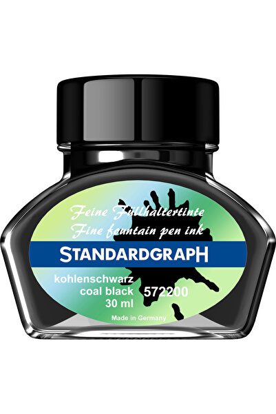 Standardgraph Flacon de cerneală negru cărbune 30 ml, StandardGraph, 572200