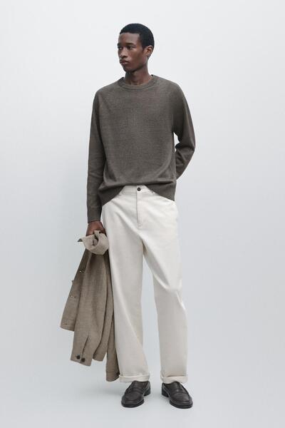 Massimo Dutti Pamuk karışımlı triko kazak