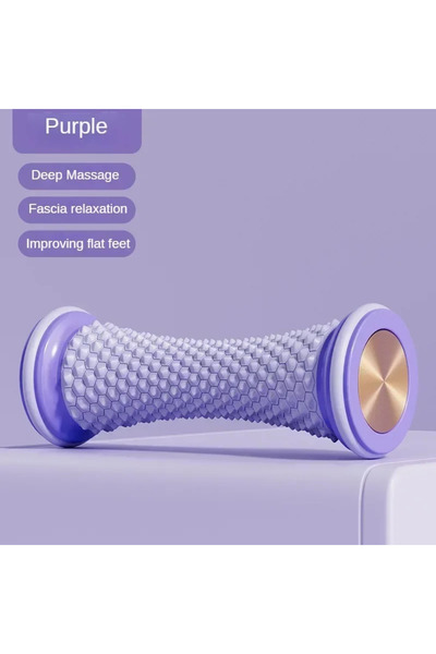 Choice3 PURPLE Plastic manual foot massager, massage roller, yoga massage bal...