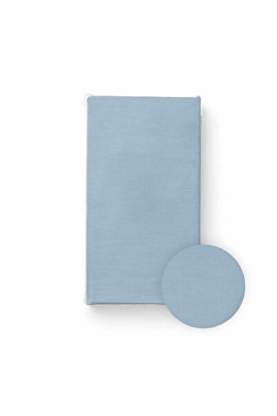Bocioland 100% Cotton jersey Stretchy sheet for cot 120x60 cm 0 months+ blue