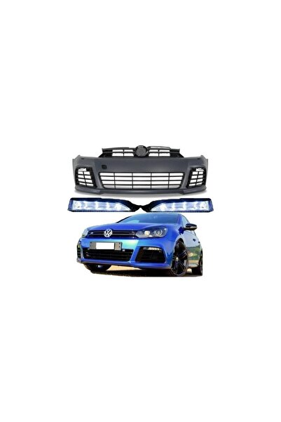 X POWER TUNİNG Vw Golf 6 (2009-2012) Uyumlu Plastik Tayvan R Ön Tampon Seti