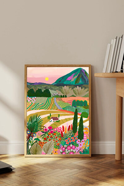 Dekorsiahome One Piece Wooden Framed Painting Tk3001