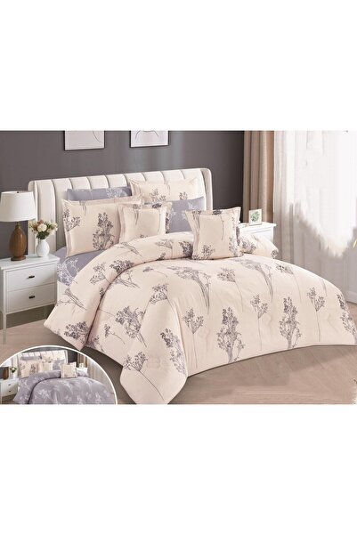 alzawia Summer double bed set with an elegant design, 8 pieces