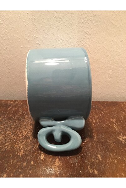 seramikanaz Handmade Ceramic Blue Color Coffee Mug