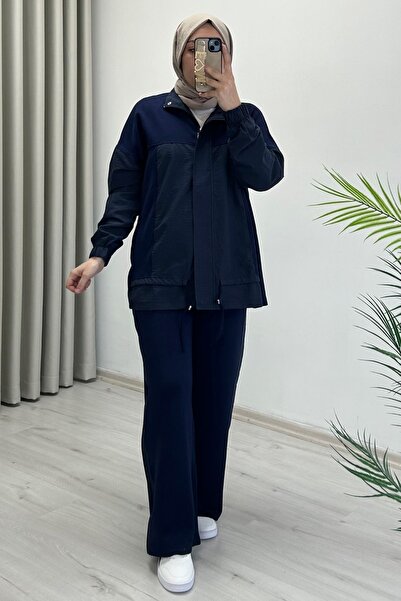 T Moda Store Ecru Tex Garni Detailed Comfortable Fit Zipper Closure Modal Fab...