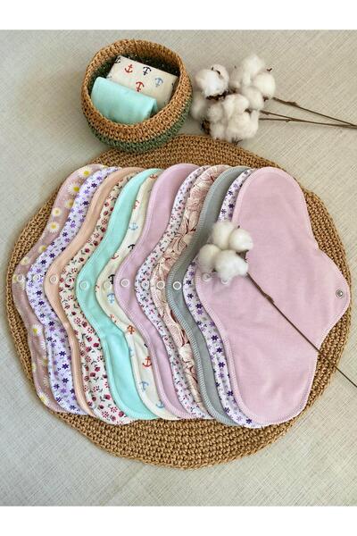 ECOSOFT Yıkanabilir Doğal Kadın Pedi Gece 16'lı %100 Pamuk ve Bambu