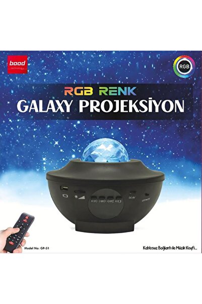 Bood Rgb Galaxy Projeksiyon Müzik Çalar GP-51