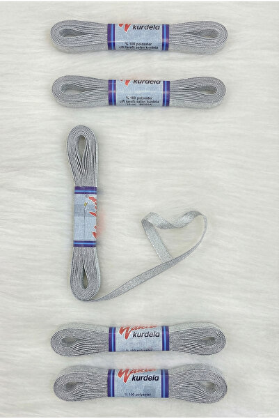 ZEYMERADE Ασημένια γκλίτερ κορδέλα 1 εκ. 10 μέτρα, Κορδέλα διακόσμησης για πα...