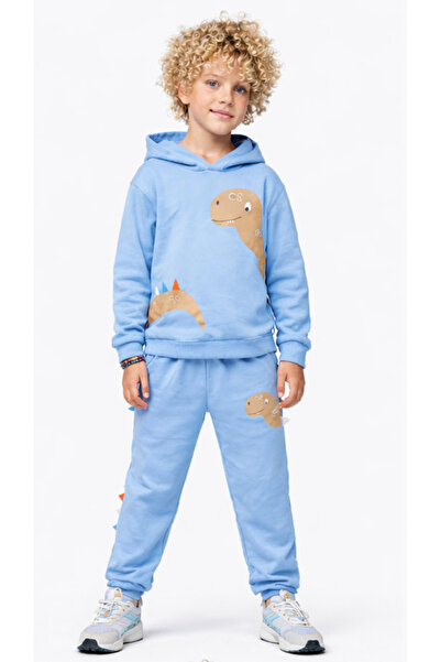 Soft kids Boy's Top and Bottom Set with Dinosaur Print