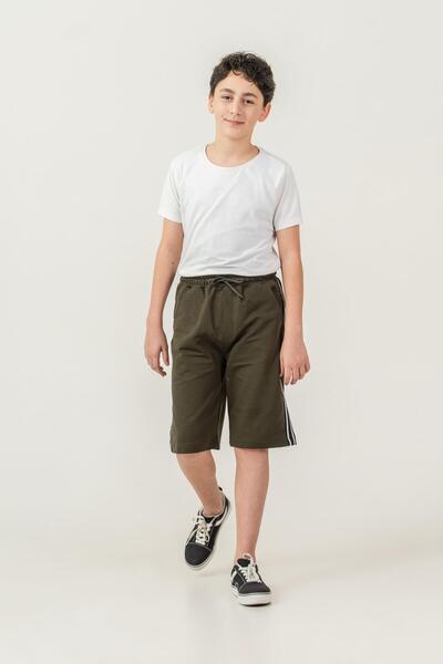 Mışıl Kids Boys' Shorts with Side Stripes