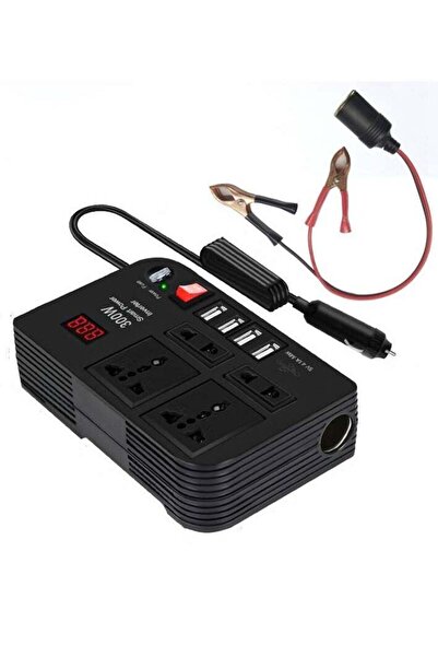 Shopi 300W Car Power Inverter – Smart Power Converter with Dual AC Outlets & ...