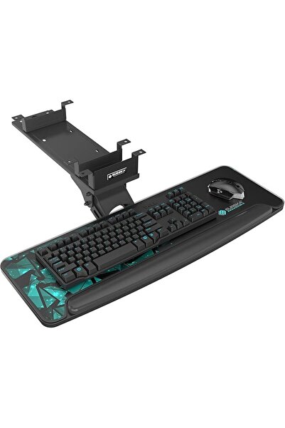 OEM Keyboard support, EUREKA ERGONOMIC, adjustable swivel desk 76.9x27.5 cm b...