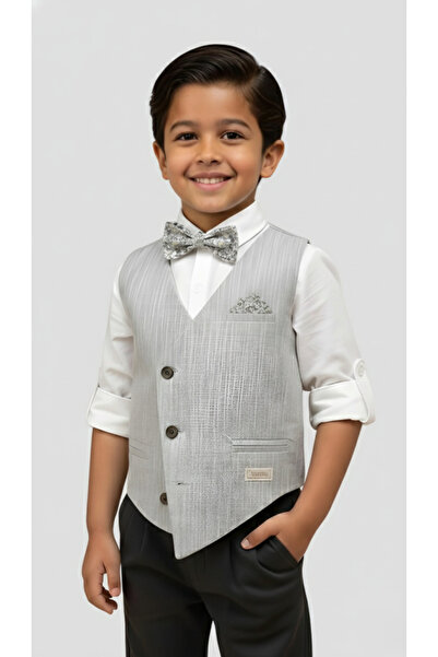 Alesaei-mondo tondo (Boys' shirt with casual vest 4158)