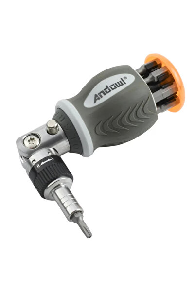 Mihai Magnetic Screwdriver LS9904 with 8 Interchangeable Heads Cliché Type Me...