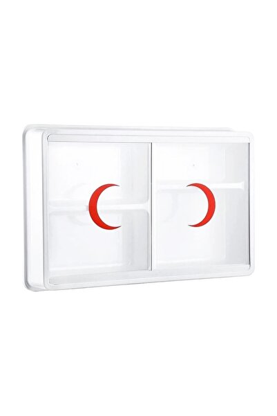 Güneysan Lüks Beyaz Plastik Ecza Dolabı - Sürgülü Kapak (Yönetmeliğe Uygun) U...