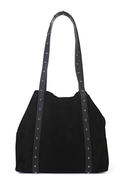 YASEMİN ÇANTA حقيبة كتف نسائية من الجلد من ياسمين YC2075-S باللون الأسود