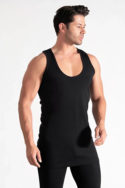 Hepsine Rakip Pack of 6 Men's Ribbed Cotton Straps Classic Athlete Colorful