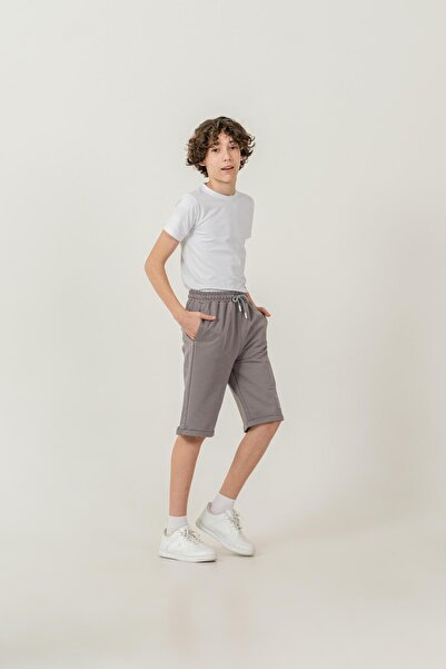 Mışıl Kids Double Cuffed Nyc Embroidered Boys' Shorts