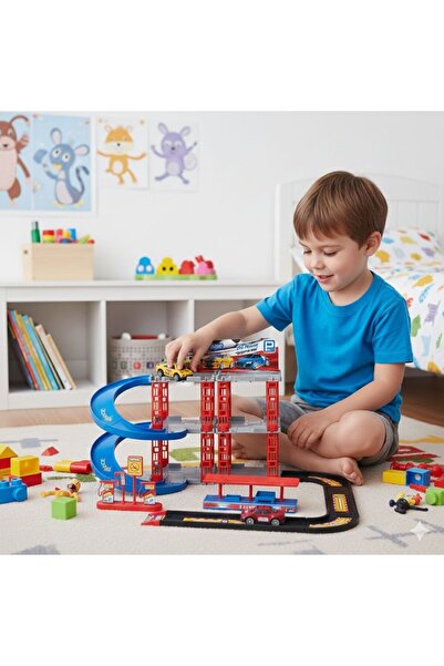 GARAJ Children's Garage with Cars – 43 Accessories, 3 Years+
