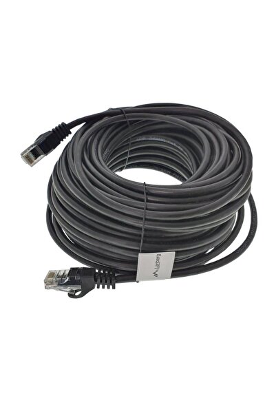 Lanberg Cablu Ethernet UTP negru, 20 m, Cat. 5e, 2xRJ45, 40677, 100 MHz, AWG 26