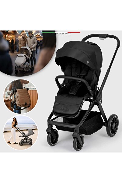Elele Firenze Çift Yönlü Bebek Arabası Siyah