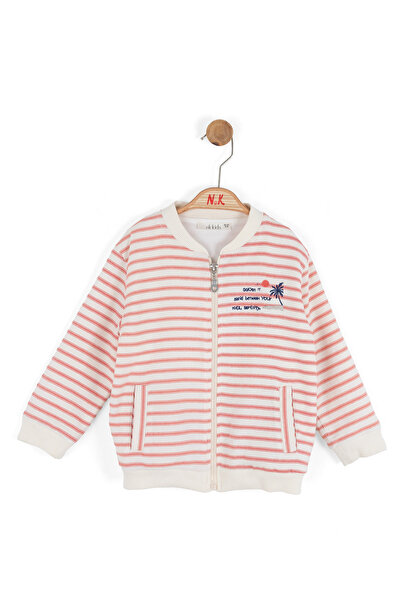 NK Baby Boy Sunny Striped Jacket 1-4 Years Coral