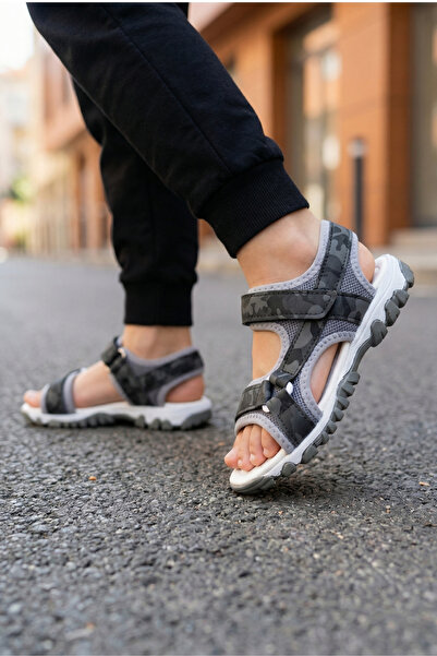 Moda Lime Boys' Sandals, Open Front, Easy to Wear, Velcro, Orthopedic Sole, F...