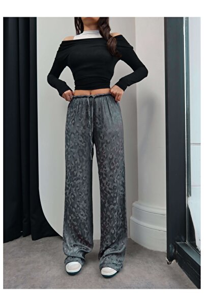 ESRAHELVACI Jacquard Satin Trousers