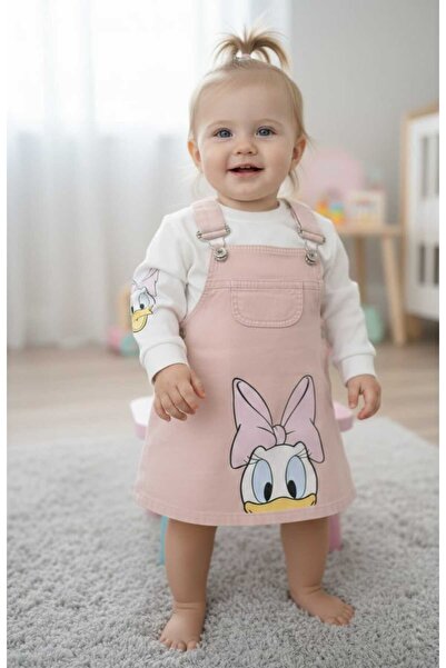 Oryeda Laura Baby Cute Patterned Salopet Dress for Baby Girl