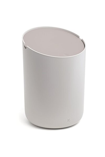 OEM Waste bin, Kazai, 14.2x14.2x21.1 cm, Light grey, ABS, 1.5 litres, round, ...