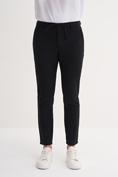 Cazador Men's Canvas Trousers 00080 Black